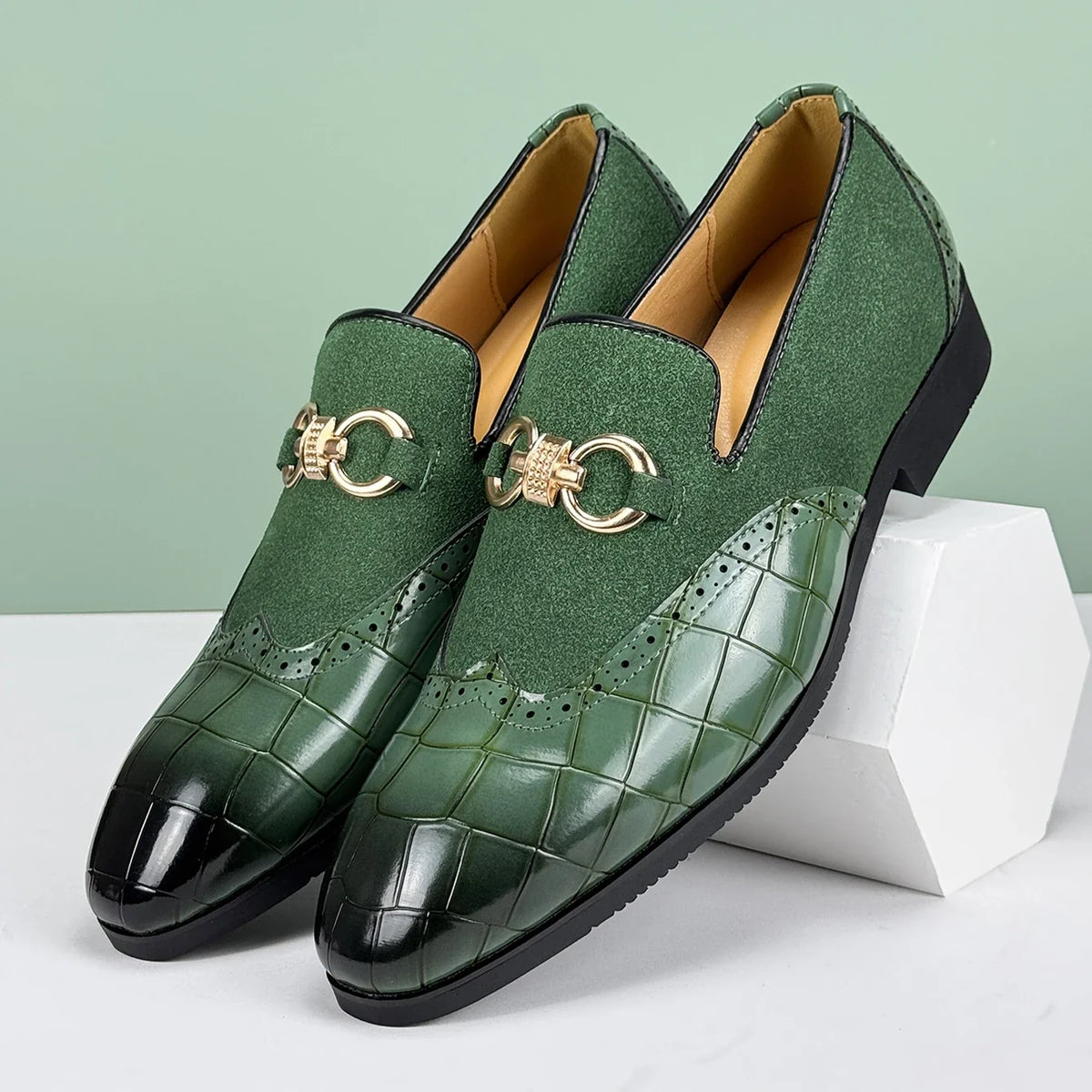 Valerio Leather Loafers - Redwood Main